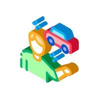 machine seller isometric icon vector illustration