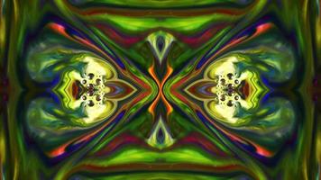 Abstract Colorful Paint Spread Mirror Fantasy video