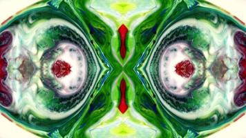 abstrakt färgrik måla spridning spegel fantasi video