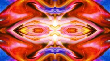 Abstract Colorful Paint Spread Mirror Fantasy video