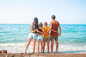 Young family on vacation have a lot of fun photo