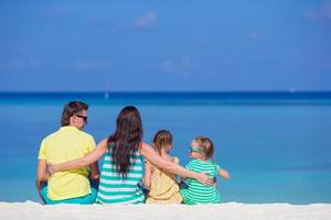 Family beach vacation photo