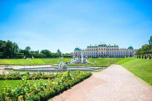 Belvedere Palace in summer, Vienna, Austria photo