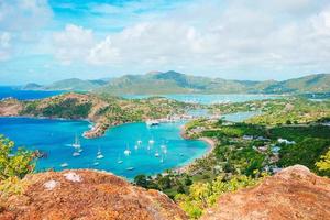 View of English Harbor from Shirley Heights, Antigua photo