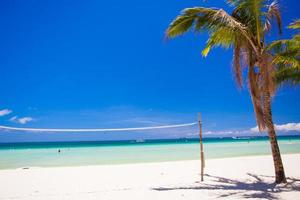 Perfect tropical beach with turquoise water and white sand photo