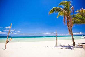 Perfect tropical beach with turquoise water and white sand photo