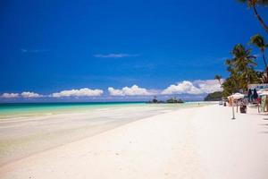 Perfect tropical beach with turquoise water and white sand photo