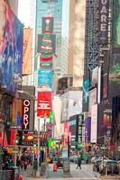 Beautiful street of New York City and America, January 01th, 2018 in Manhattan, New York City. photo