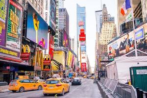 ciudad de nueva york - 01 de enero hermosa calle de la ciudad de nueva york y américa, 01 de enero de 2018 en manhattan, ciudad de nueva york. foto