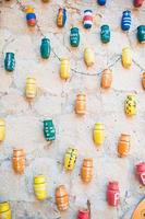 Amazing ceramic wall in local shop in Cappadocia Turkey photo