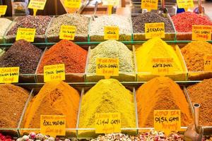 Turkey, Istanbul, Spice Bazaar, turkish spices for sale photo