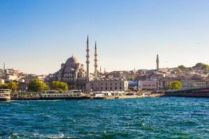 View of the old town and beautiful mosque in Istanbul photo
