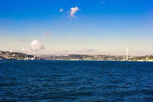 Fatih Sultan Mehmet Bridge over the Bosphorus strait in Istanbul, Turkey. photo