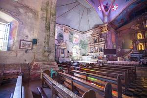 Beautiful old Catholic Church in an exotic country indoor photo