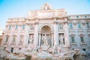 Beautiful Fountain de Trevi in Rome, Italy - the most popular area in Rome photo