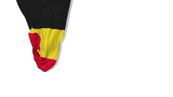 Belgium  Hanging Fabric Flag Waving in Wind 3D Rendering, Independence Day, National Day, Chroma Key, Luma Matte Selection video