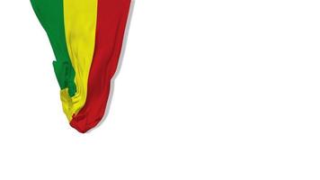 Bolivia Hanging Fabric Flag Waving in Wind 3D Rendering, Independence Day, National Day, Chroma Key, Luma Matte Selection of Flag video