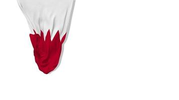 bahrain sospeso tessuto bandiera agitando nel vento 3d rendering, indipendenza giorno, nazionale giorno, croma chiave, luma Opaco selezione video