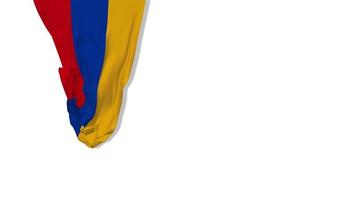 Armenia Hanging Fabric Flag Waving in Wind 3D Rendering, Independence Day, National Day, Chroma Key, Luma Matte Selection of Flag video