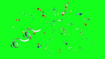 confetti groen scherm 4k hd vrij video