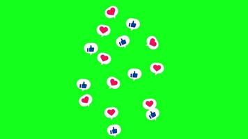 social media reactions green screen video
