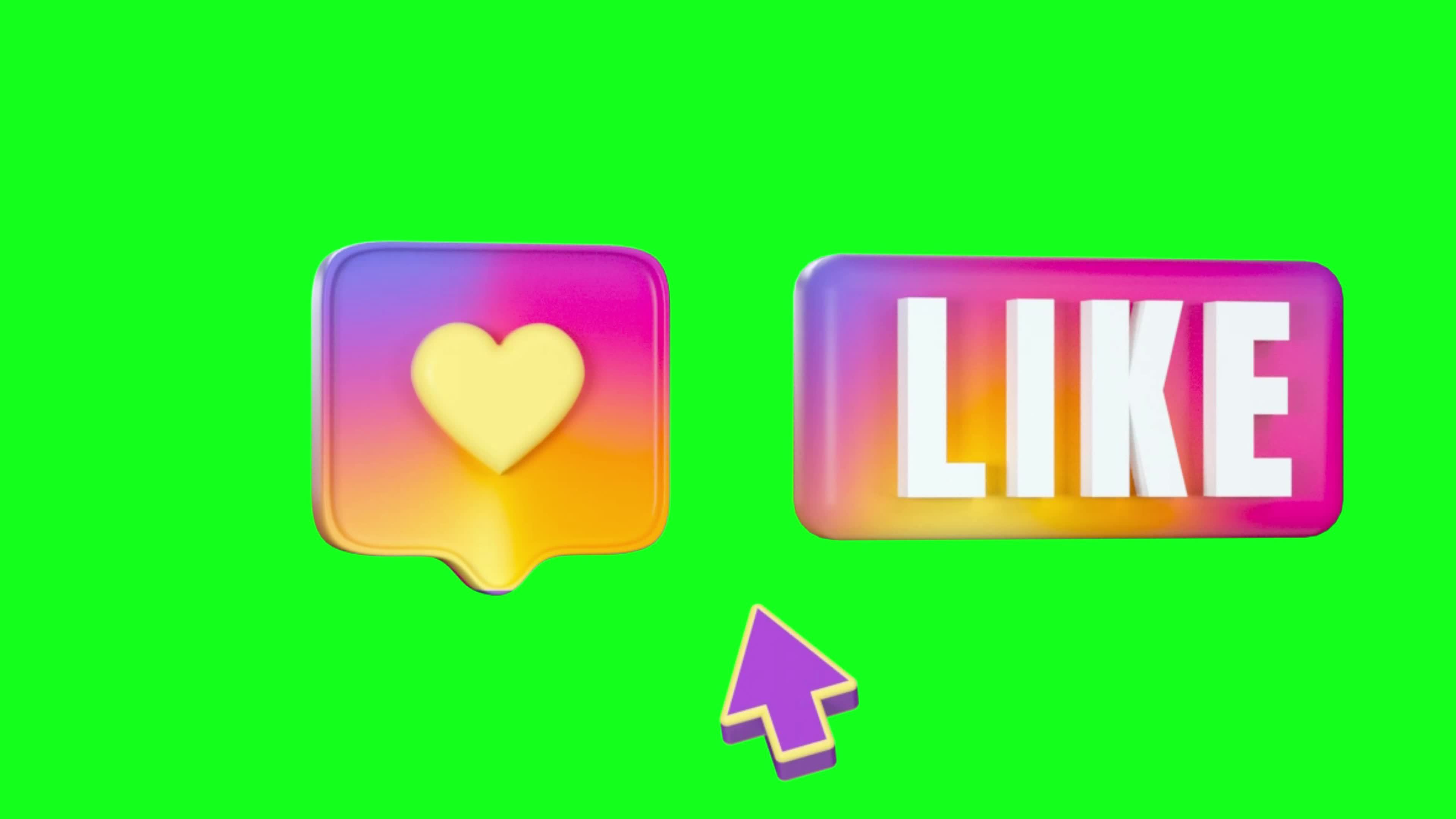Like And Subscribe Green Screen Video