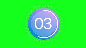 5 Sekunden Countdown-Timer 4k Greenscreen-Video video
