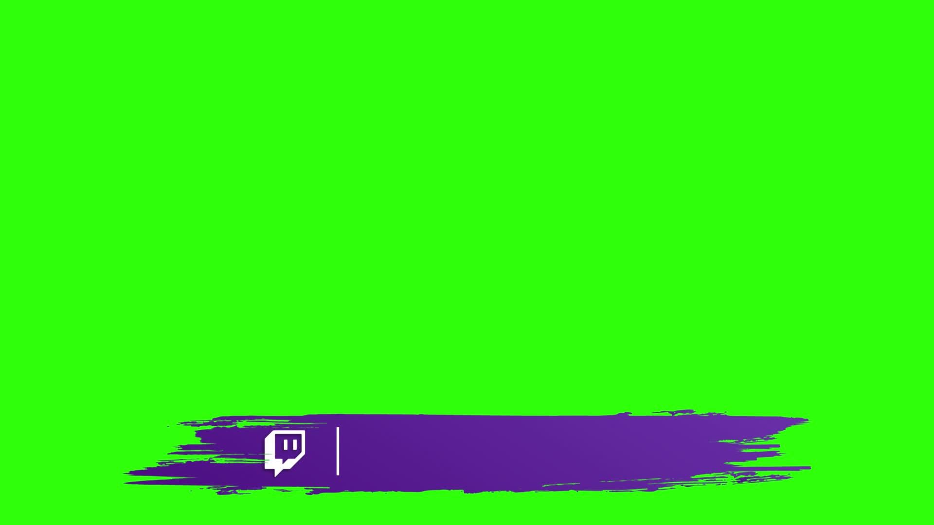 Brush Grunge Twitch Social Media Lower third Green Screen template 18049781 Stock Video at Vecteezy