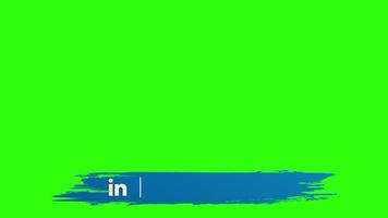 Brush Grunge Linkedin Social Media Lower third Green Screen template video