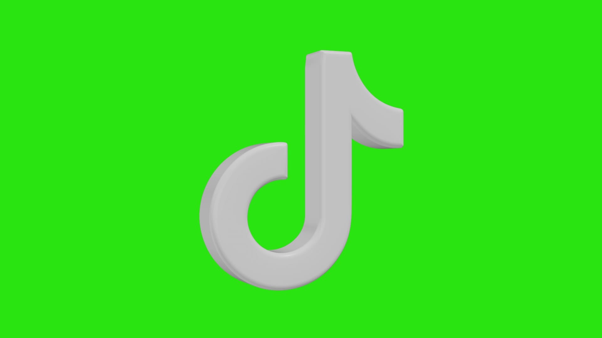 Tiktok 3D Icon Social Media Lower third Green Screen 18049797 Stock