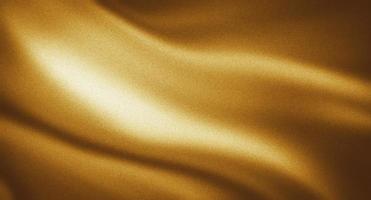 Dark gold background, golden fabric wave, silky yellow drapery backdrop design photo