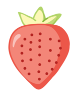 red strawberry isolated png