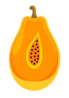 papaya frukt isolerad png