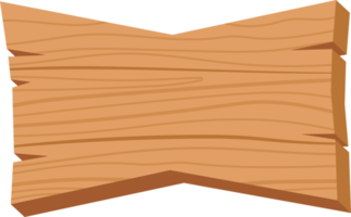 bannière de badge en bois, plaque de planche de bois png