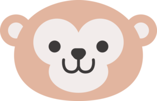 Monkey face, animal face cute emojis, stickers, emoticons. png