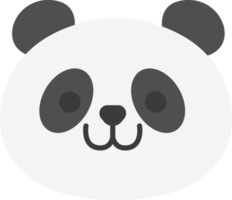 panda gezicht, dier gezicht schattig emoji's, stickers, emoticons. png