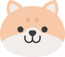 hundegesicht, tiergesicht süße emojis, aufkleber, emoticons. png