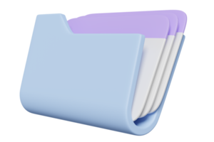 3d folder icon isolated. storage download, data transfering, datacenter connection network, minimal concept, 3d render illustration png