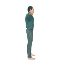 homem isolado em transparente png