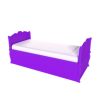 3d interpretazione di bambino letto png