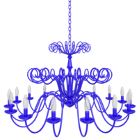 Representación 3d del objeto candelabro png