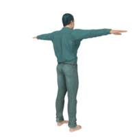 hombre aislado en transparente png