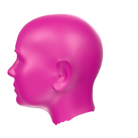 3D Rendering Of Human Bust png