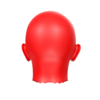 3D Rendering Of Human Bust png