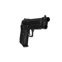 3d tolkning av pistol pistol png
