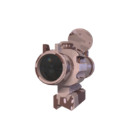 Rifle scope isolated on transparent png