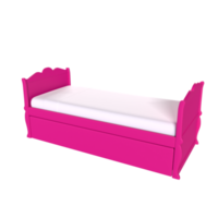 3d interpretazione di bambino letto png