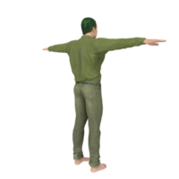 hombre aislado en transparente png