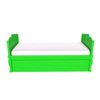 3D Rendering Of Child Bed png