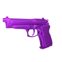 3D Rendering Of Pistol Gun png